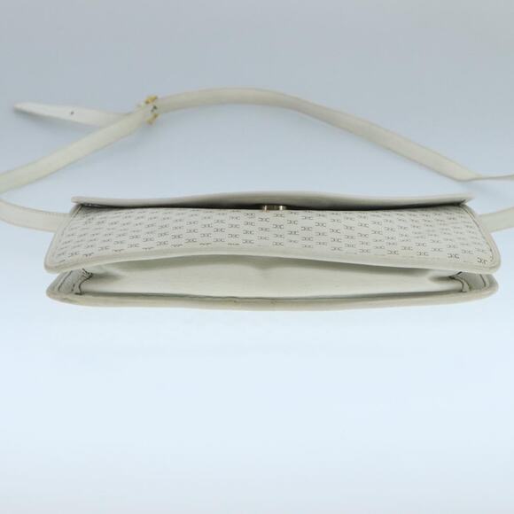 CELINE Macadam Canvas Shoulder Bag White - Picture 9 of 12